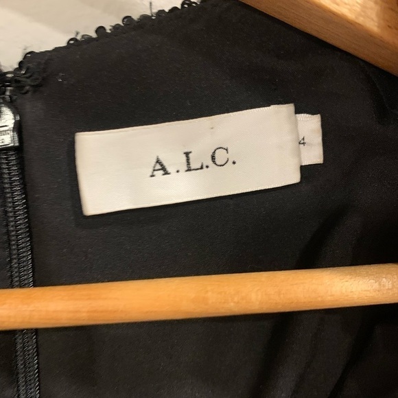 A.L.C. Mara Sequined Long Sleeves Mini Cocktail Dress In Black Size 4 ($595) - Picture 3 of 9